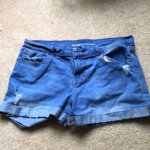 Light wash Jean Shorts